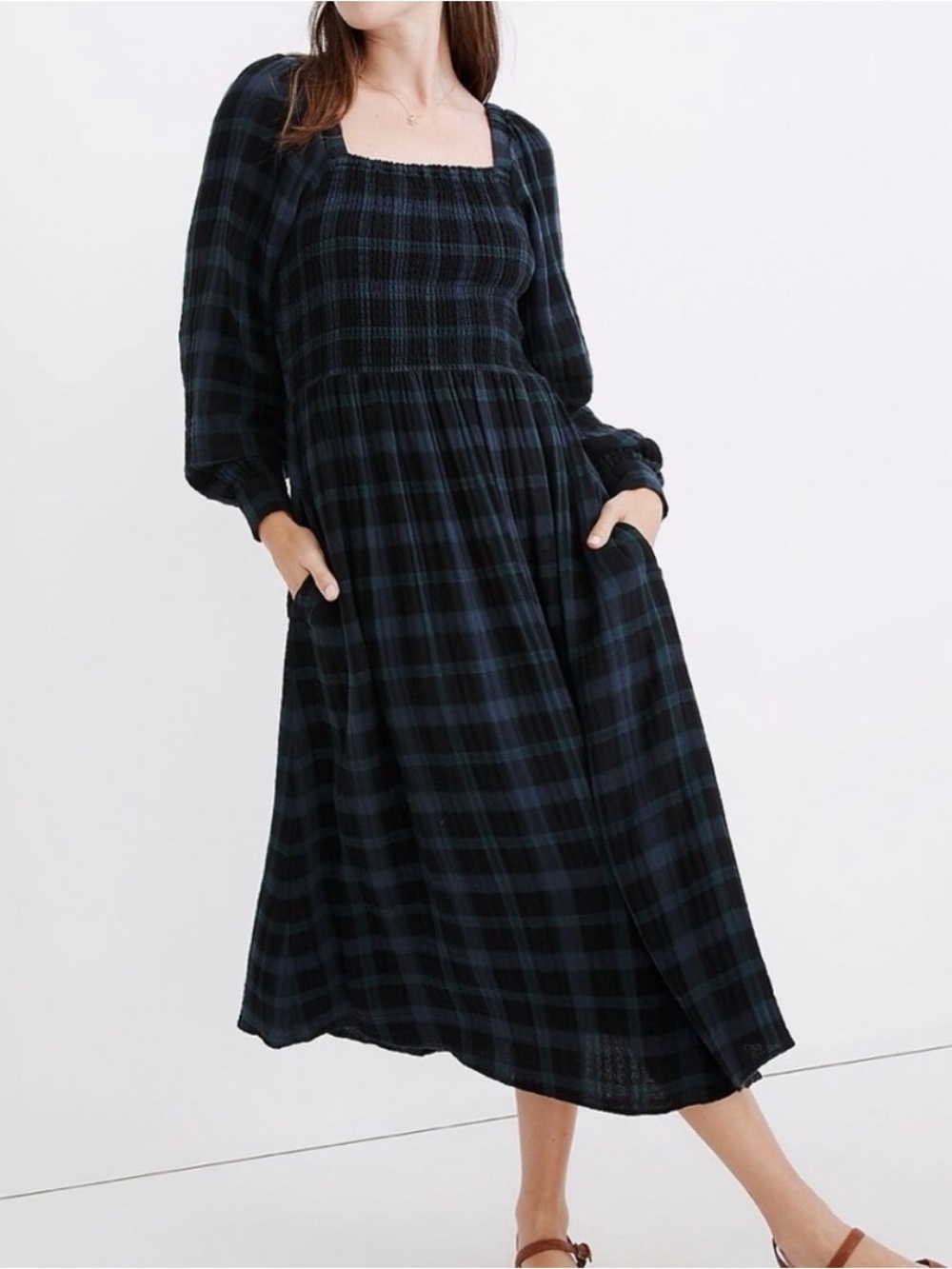 Madewell Plaid Lucie Dress